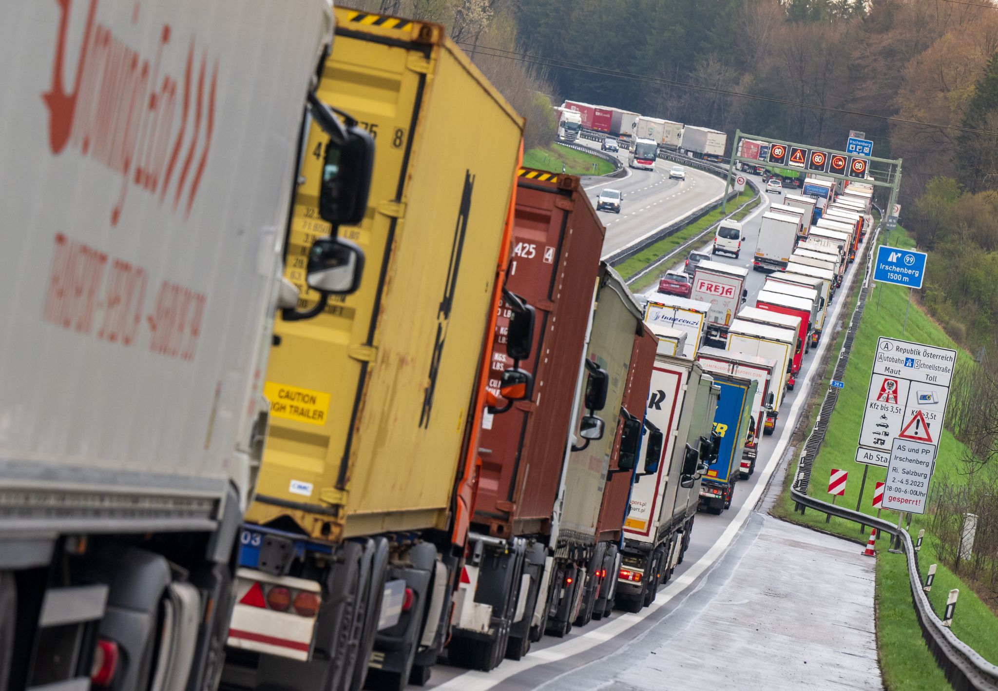 46 Kilometer Stau bei Blockabfertigung auf Inntalautobahn