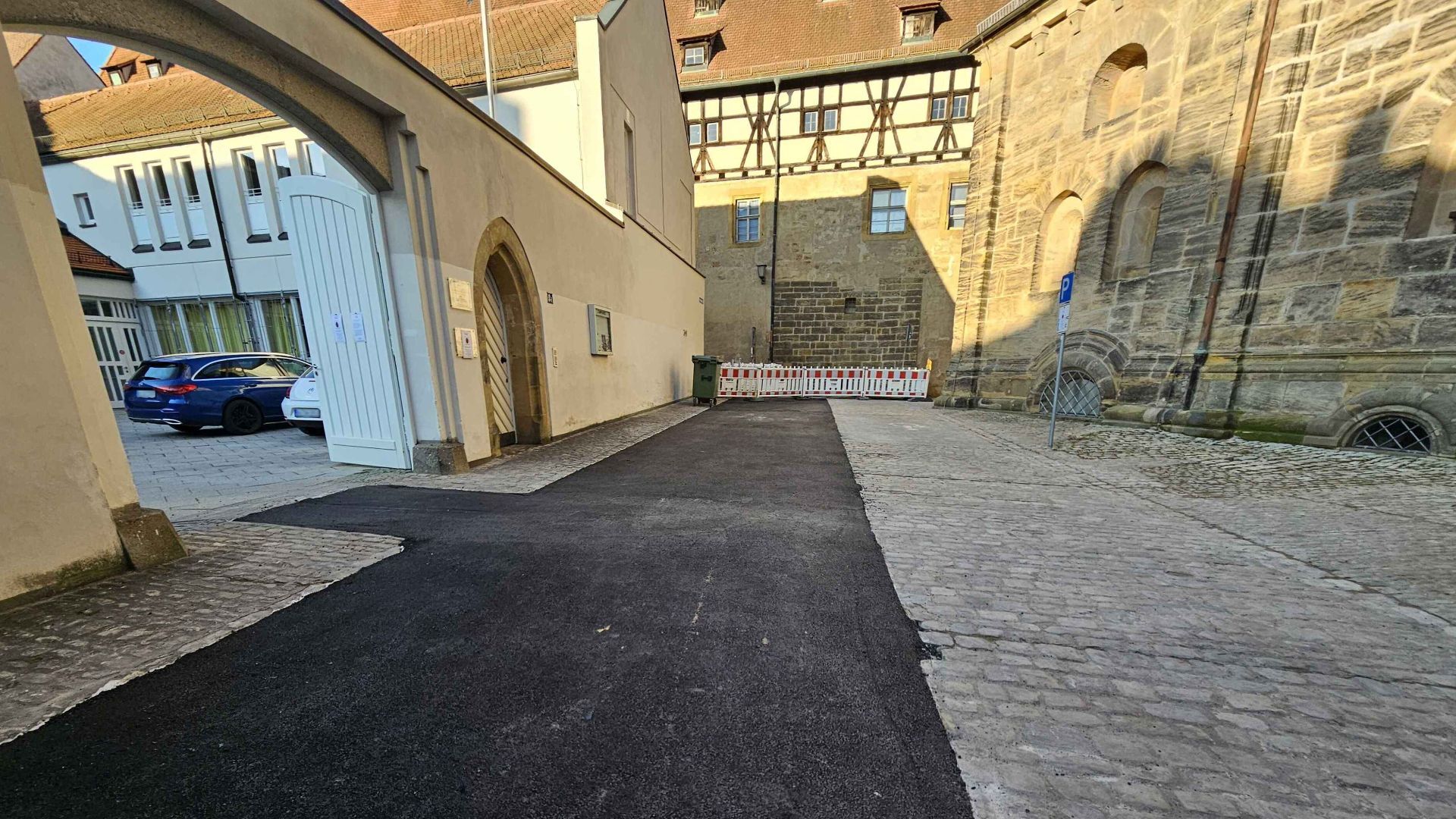 Domplatz in Bamberg wird barrierefrei
