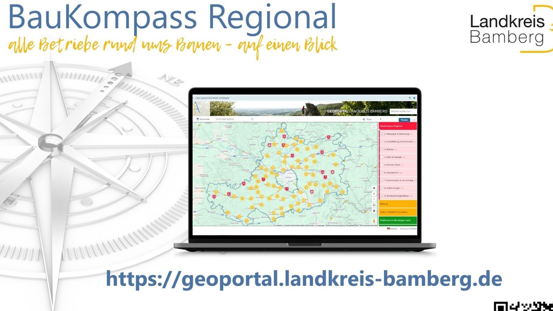 BauKompass im Landkreis Bamberg: Über 750 regionale Betriebe jetzt online auf einen Klick