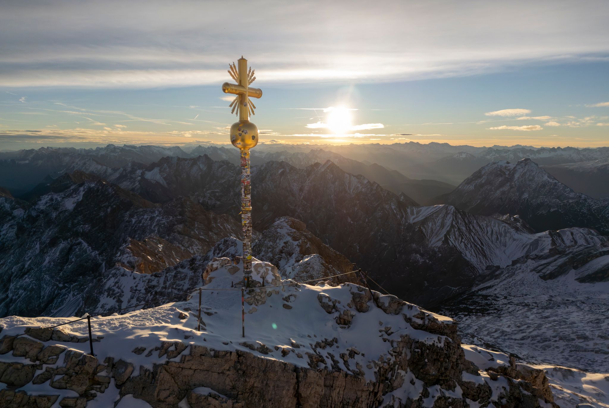 Zehn Jahre Klimaabkommen – Demo auf Zugspitze