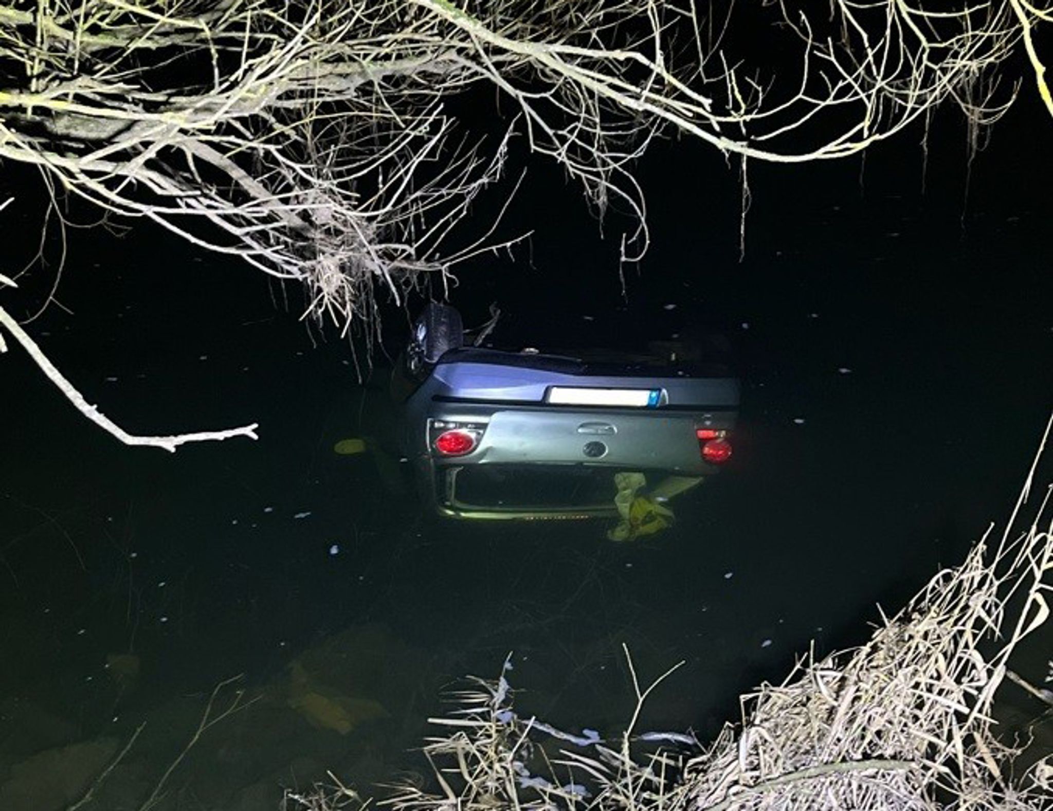 Auto landet im Main – Vier junge Menschen retten sich selbst