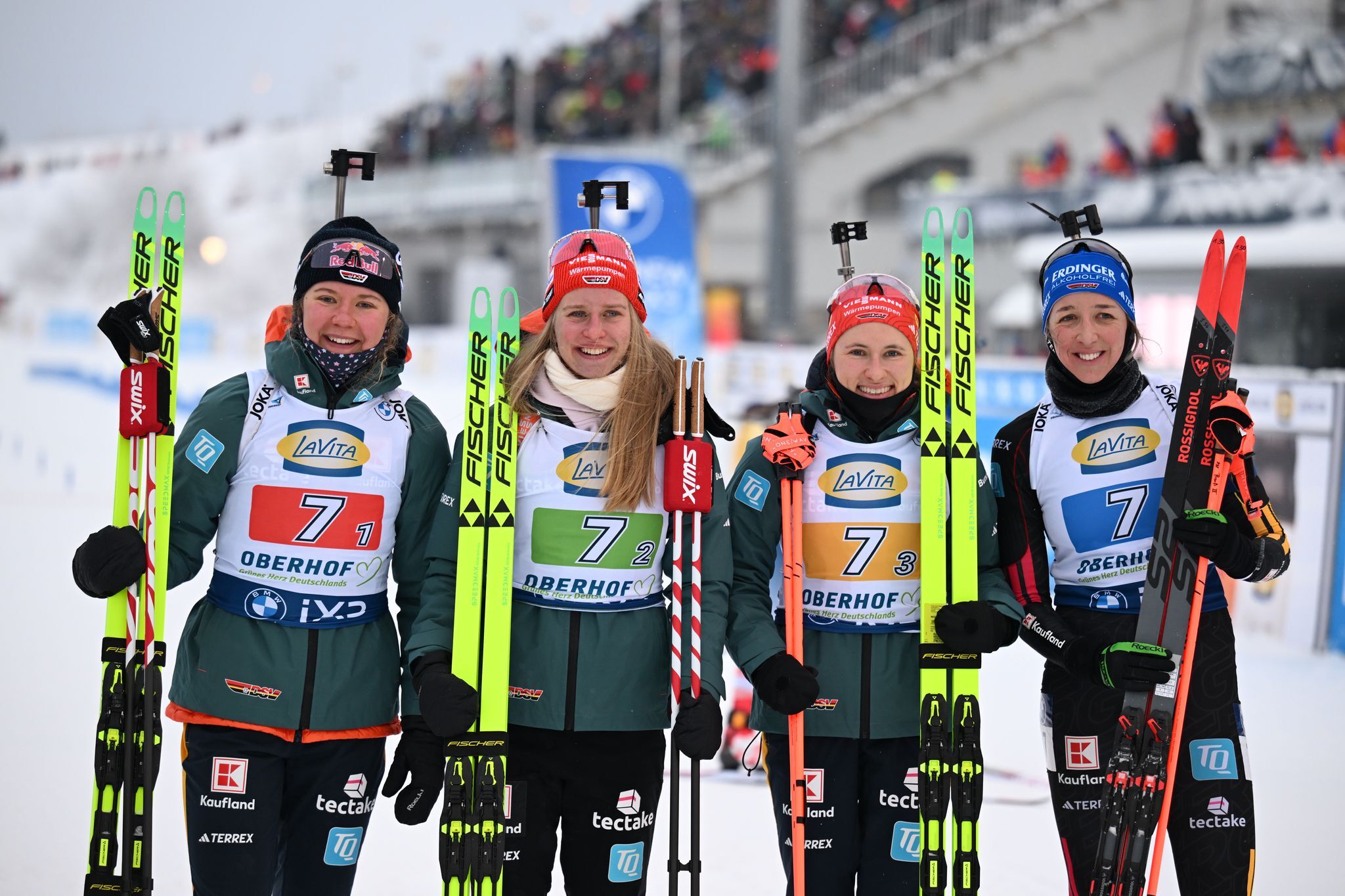 Deutsche Biathletinnen Staffel-Dritte in Oberhof