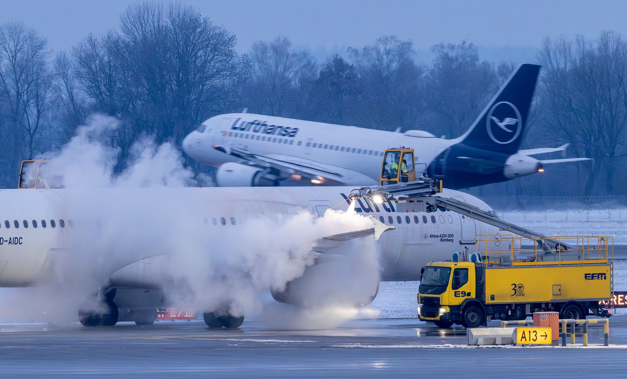 Flüge an bayerischen Flughäfen wetterbedingt annulliert