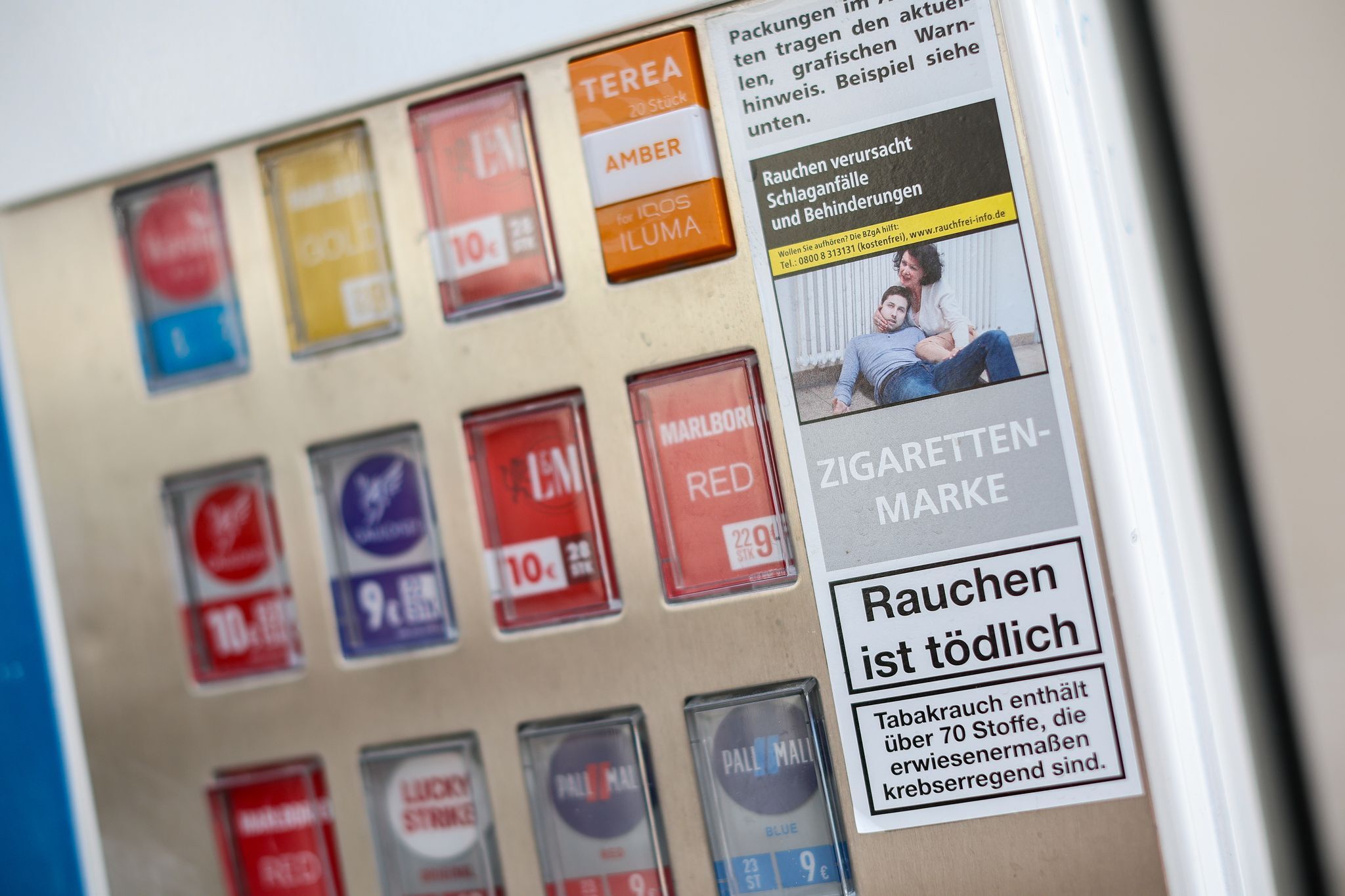 Zigarettenautomat in Franken gesprengt