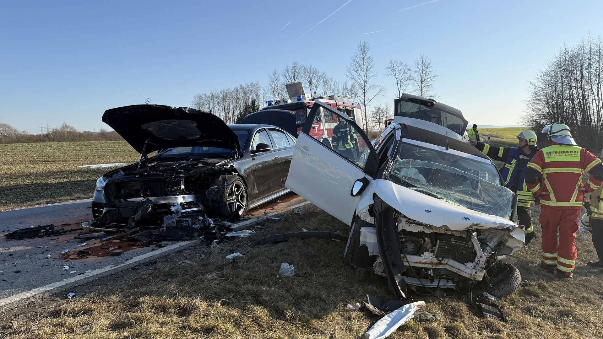 Schwerer Verkehrsunfall im Kreis Lichtenfels am Mittag