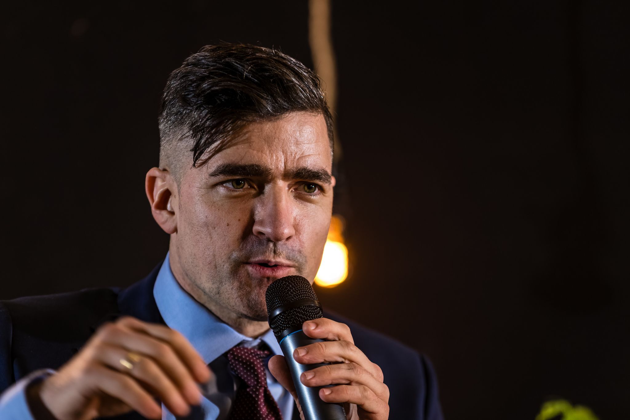 Thüringer AfD-Vertreter empfangen Martin Sellner im Landtag