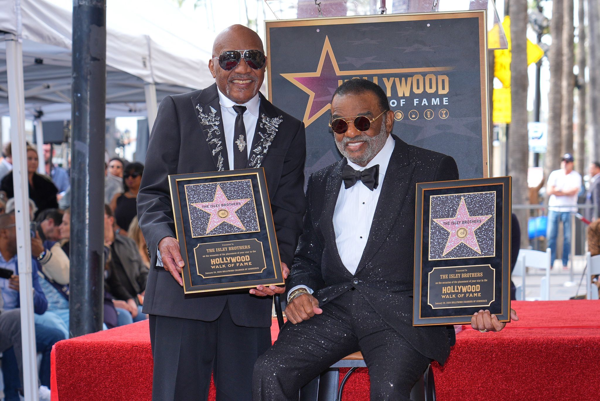 «The Isley Brothers» mit Hollywood-Stern gefeiert