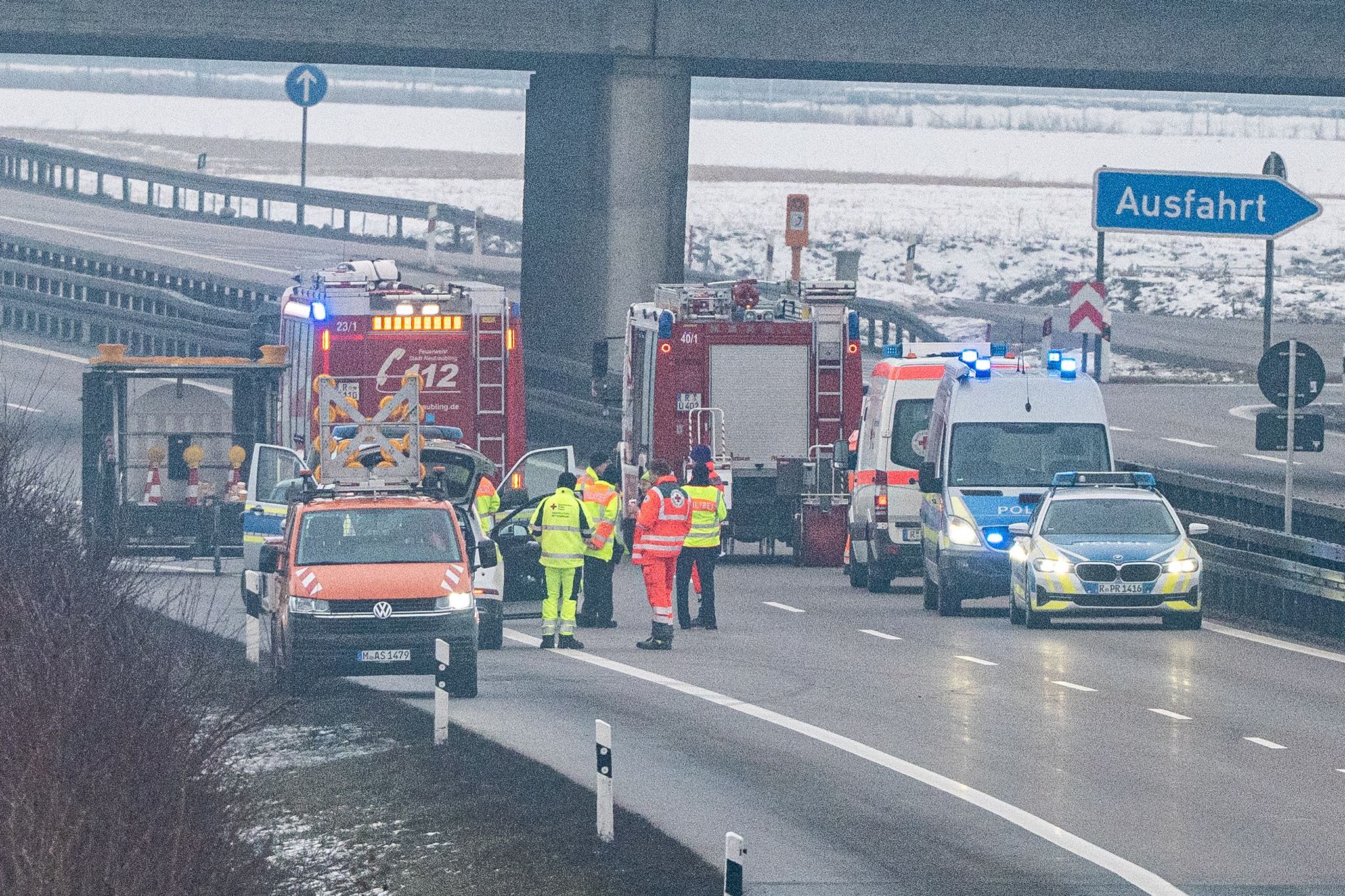 Autobahn 3 nach Sprengung und Sperrung wieder frei