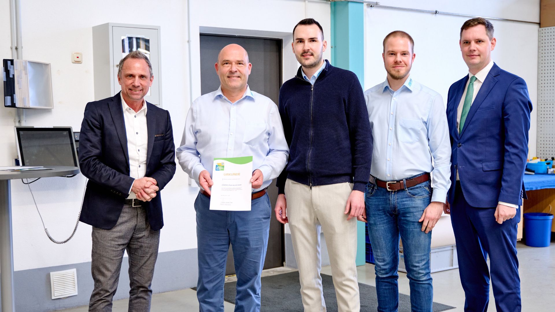 Baayerischer Umwelt- und Klimapakt: Minister Glauber zeichnet Bamberger Unternehmen aus