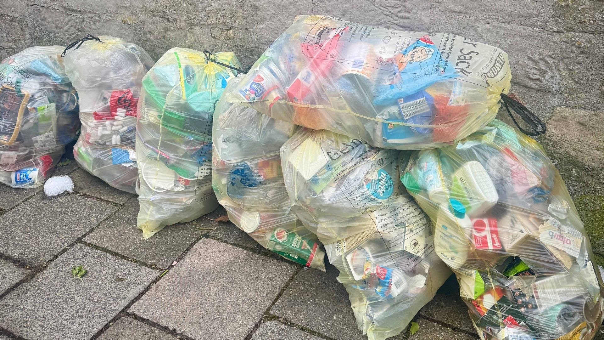 Abholung der Gelben Säcke in Bamberg läuft wieder normal