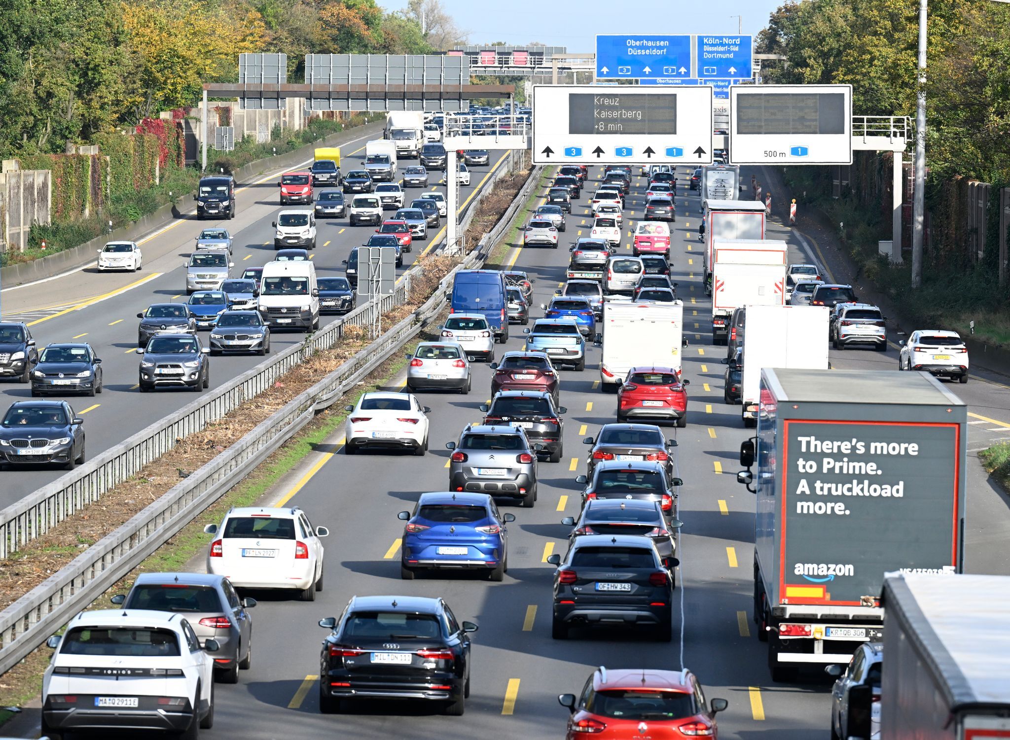 Deutsche standen auf der Autobahn länger im Stau