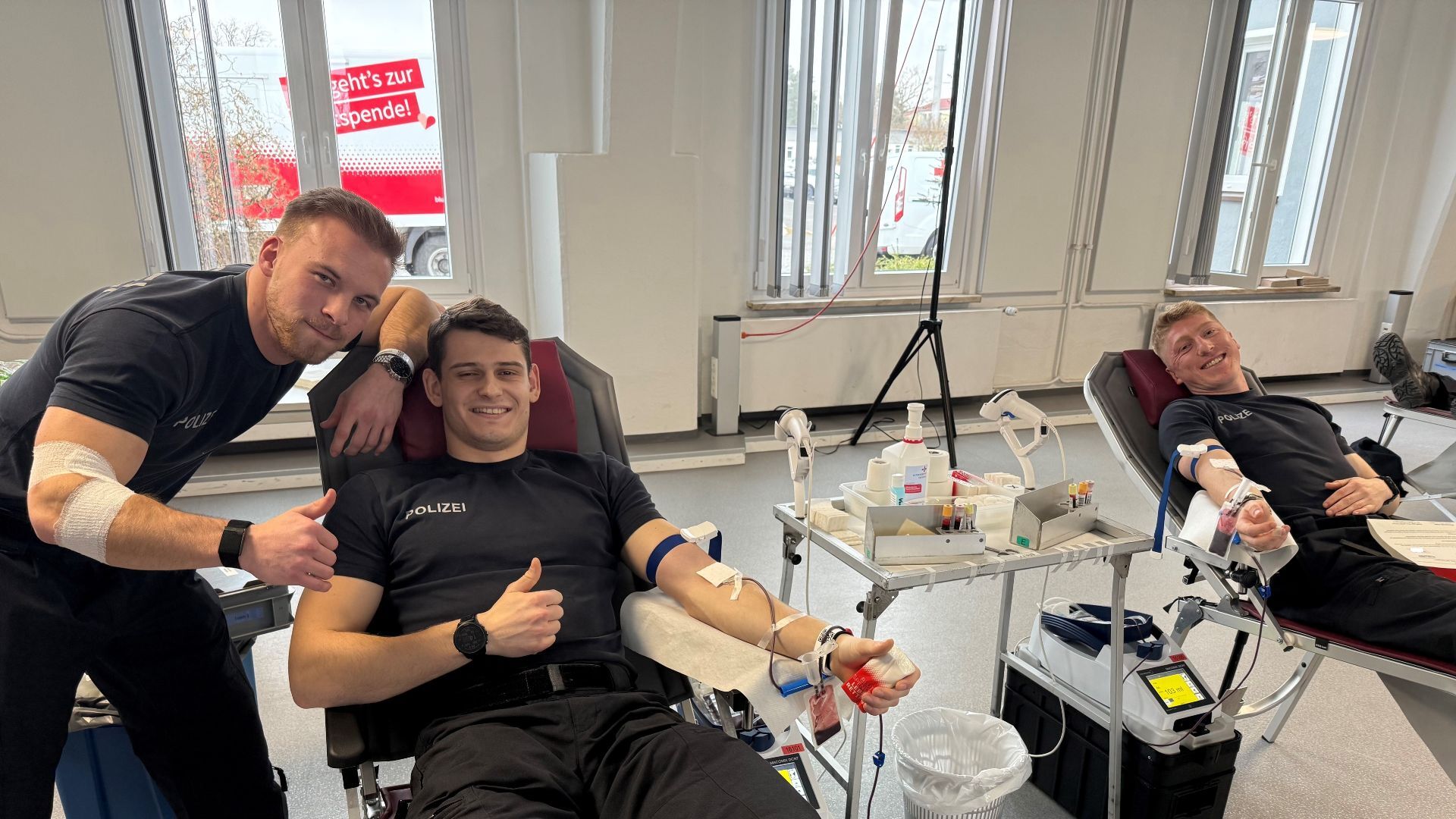 Blut spenden, Leben retten: Bundespolizei Bamberg zeigt Solidarität