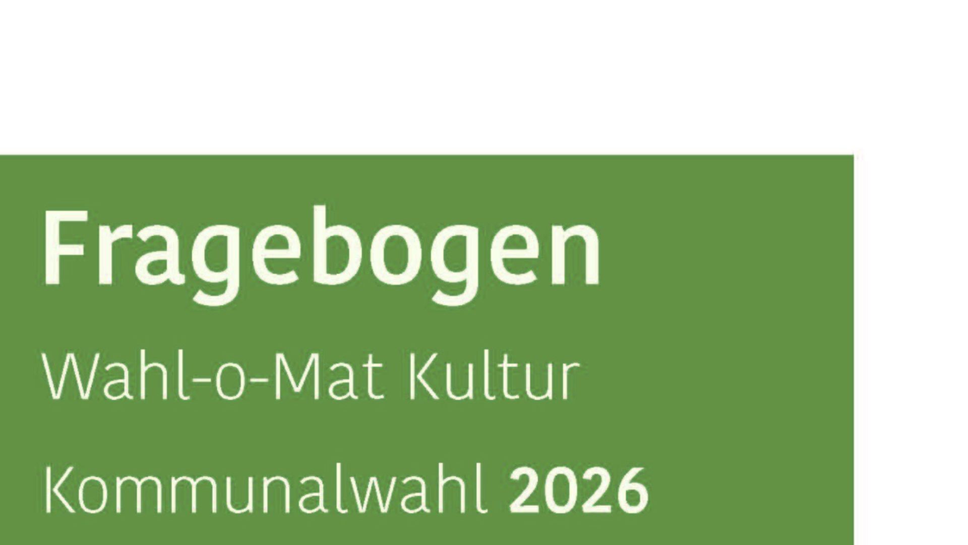 Wahl-o-Mat Kultur rund um die Stadt Bamberg