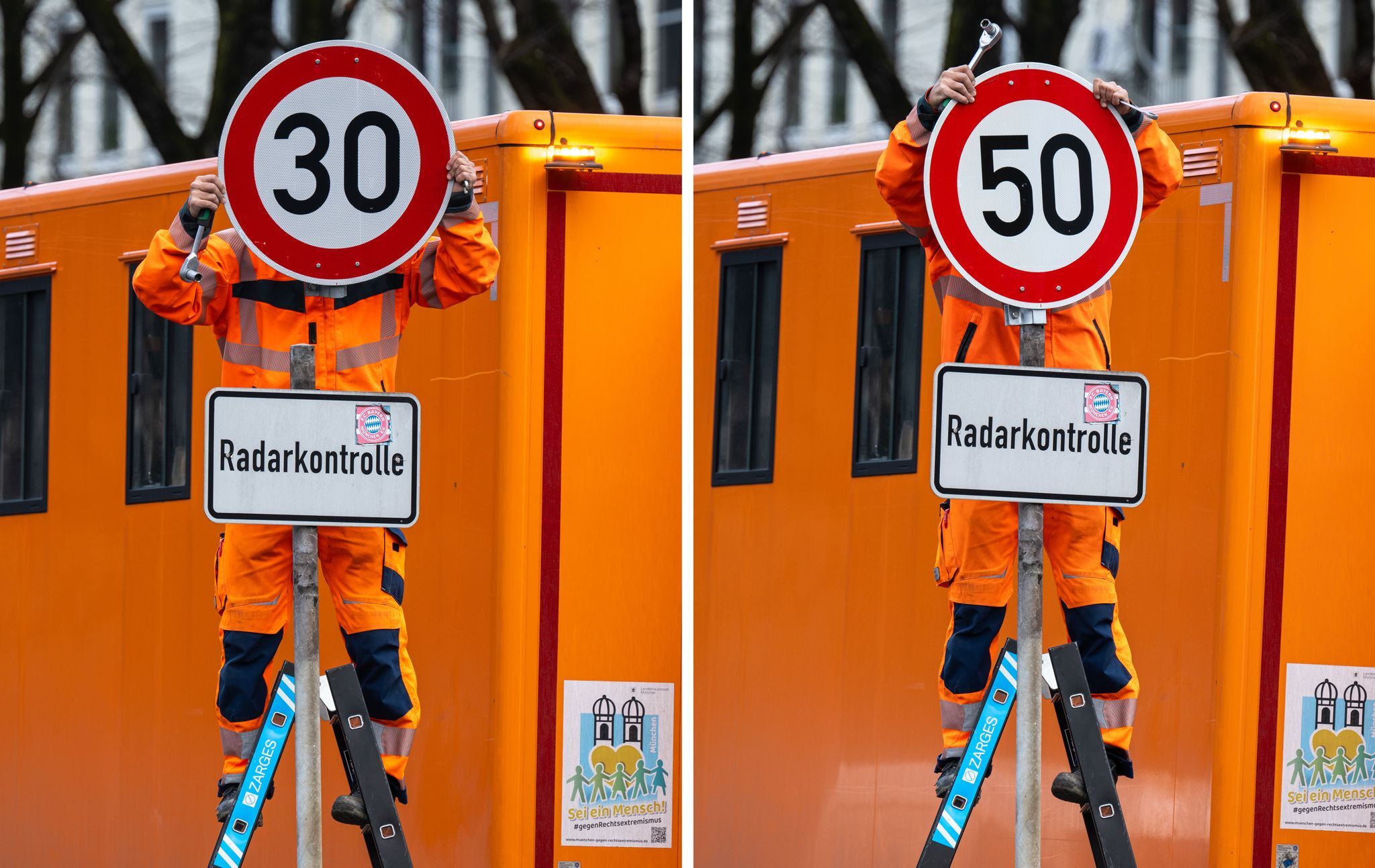 Schildchen wechsel dich – Wieder Tempo 30 am Mittleren Ring