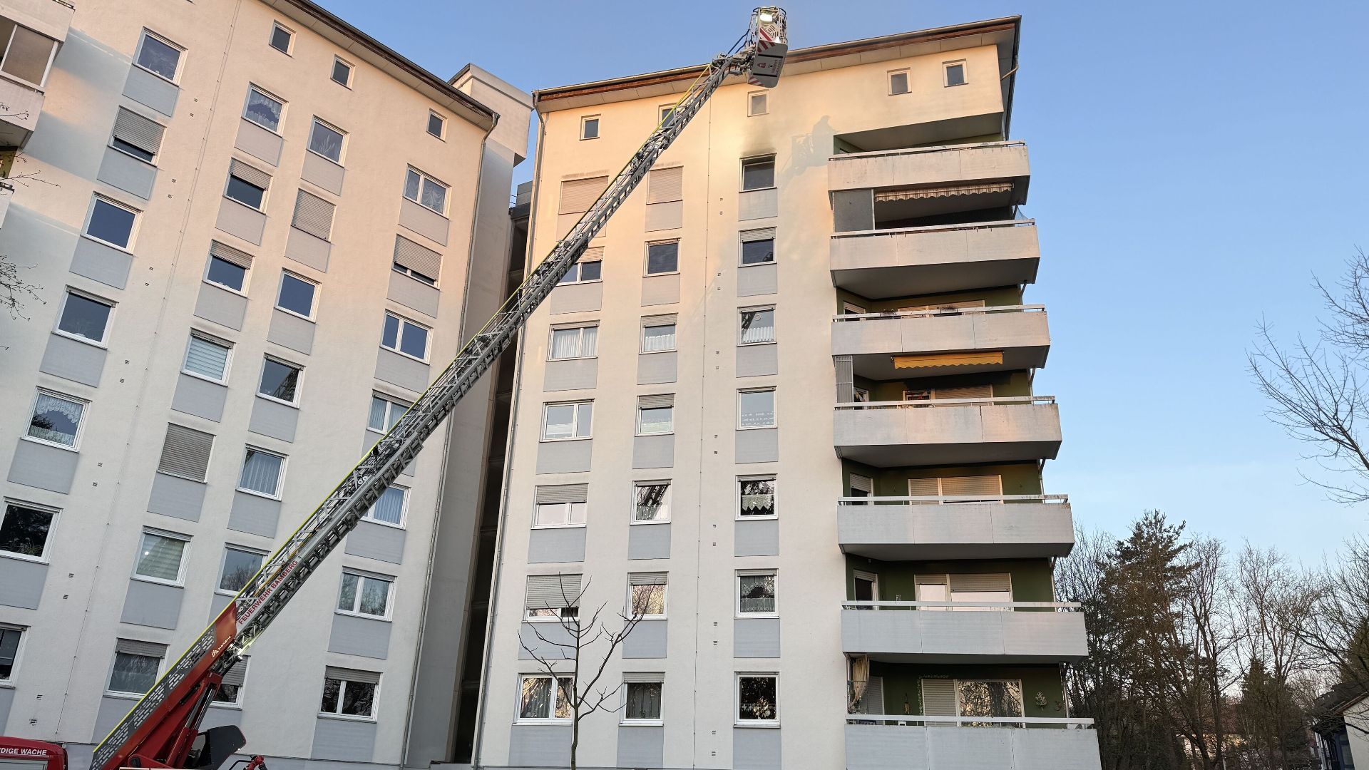 Dramatische Szenen am Morgen in Bamberg