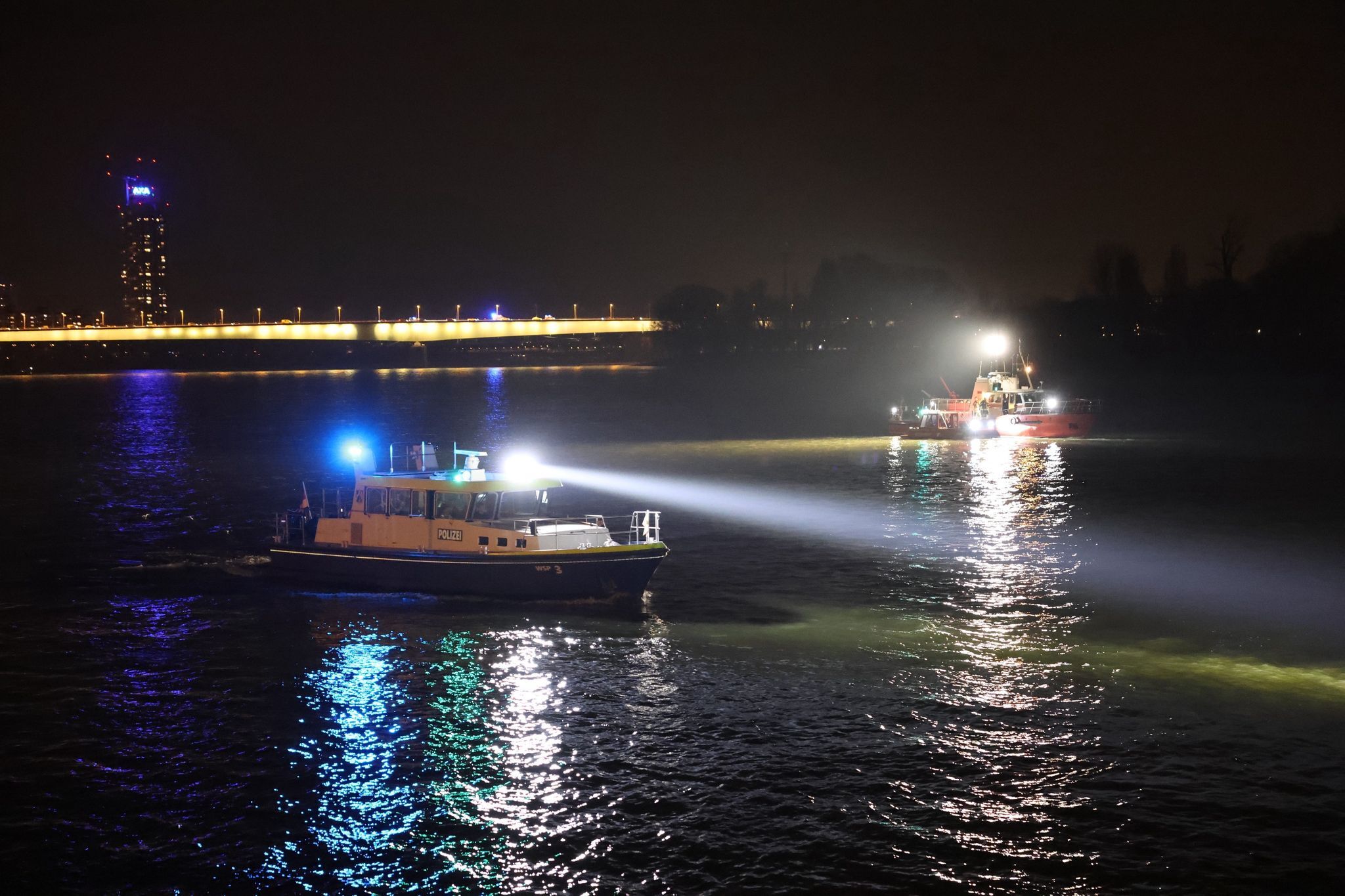 Auto bricht durch Geländer an Rheinufer und landet im Fluss
