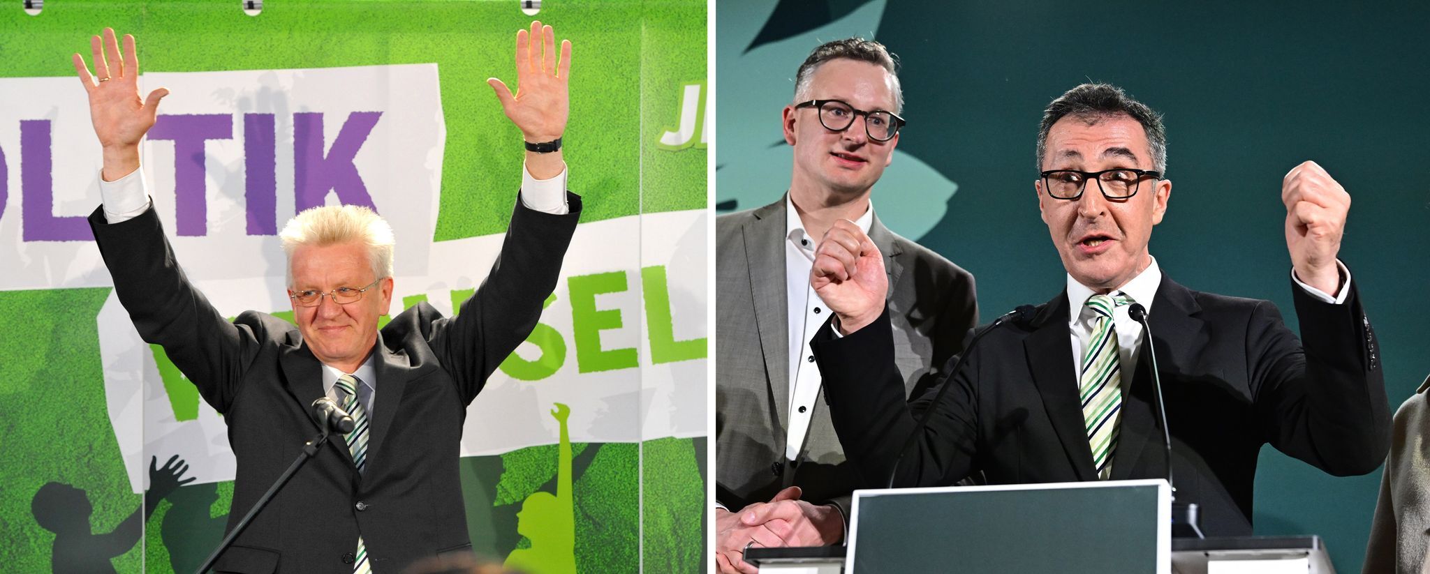 Grün-Weiß: Özdemir setzt auf Kretschmanns Krawatten-Symbolik