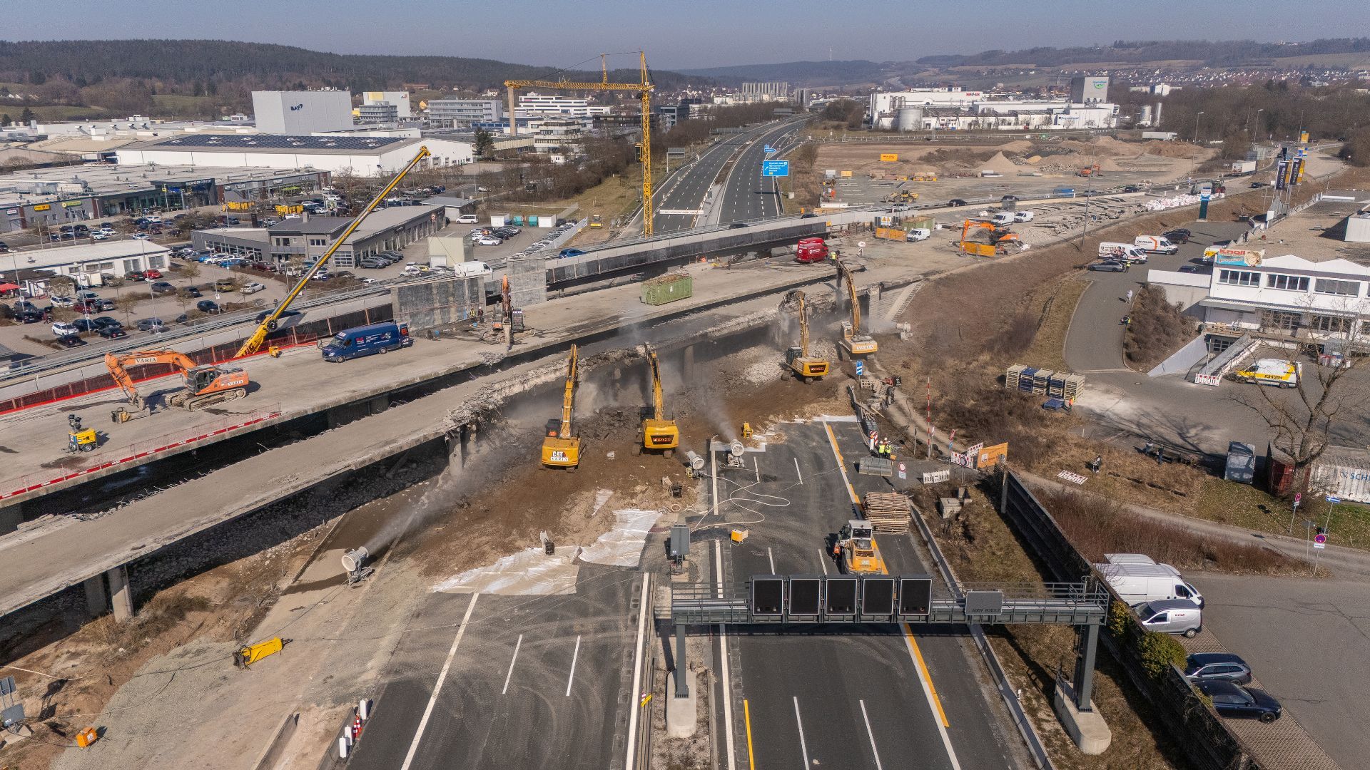 A9 bei Bayreuth dieses Wochenende wieder komplett gesperrt