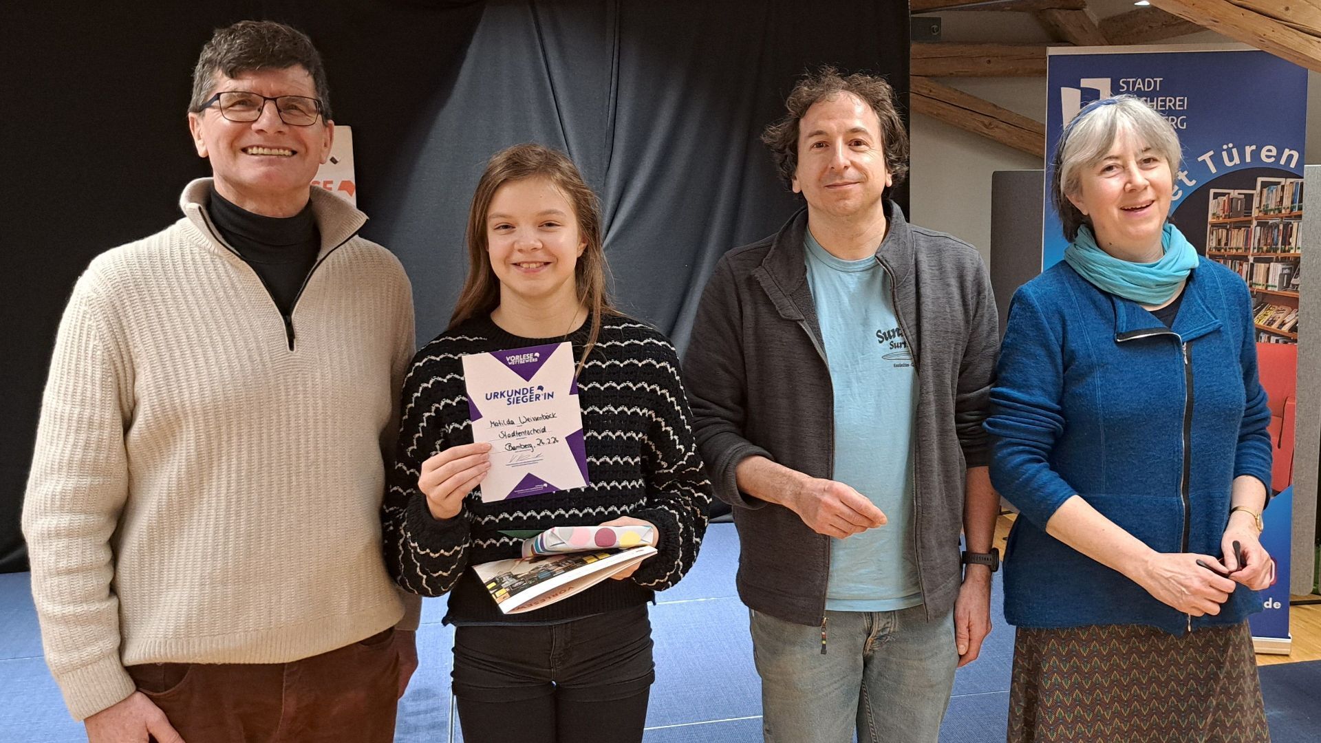 Matilda Weissenböck ist Bambergs beste Vorleserin