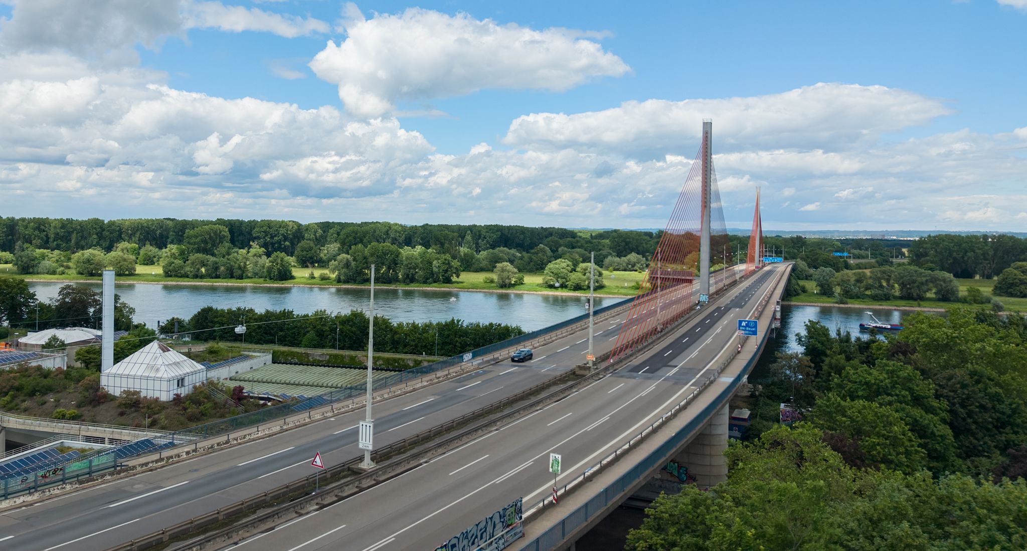 Sperrung um Bonner Nordbrücke angepasst