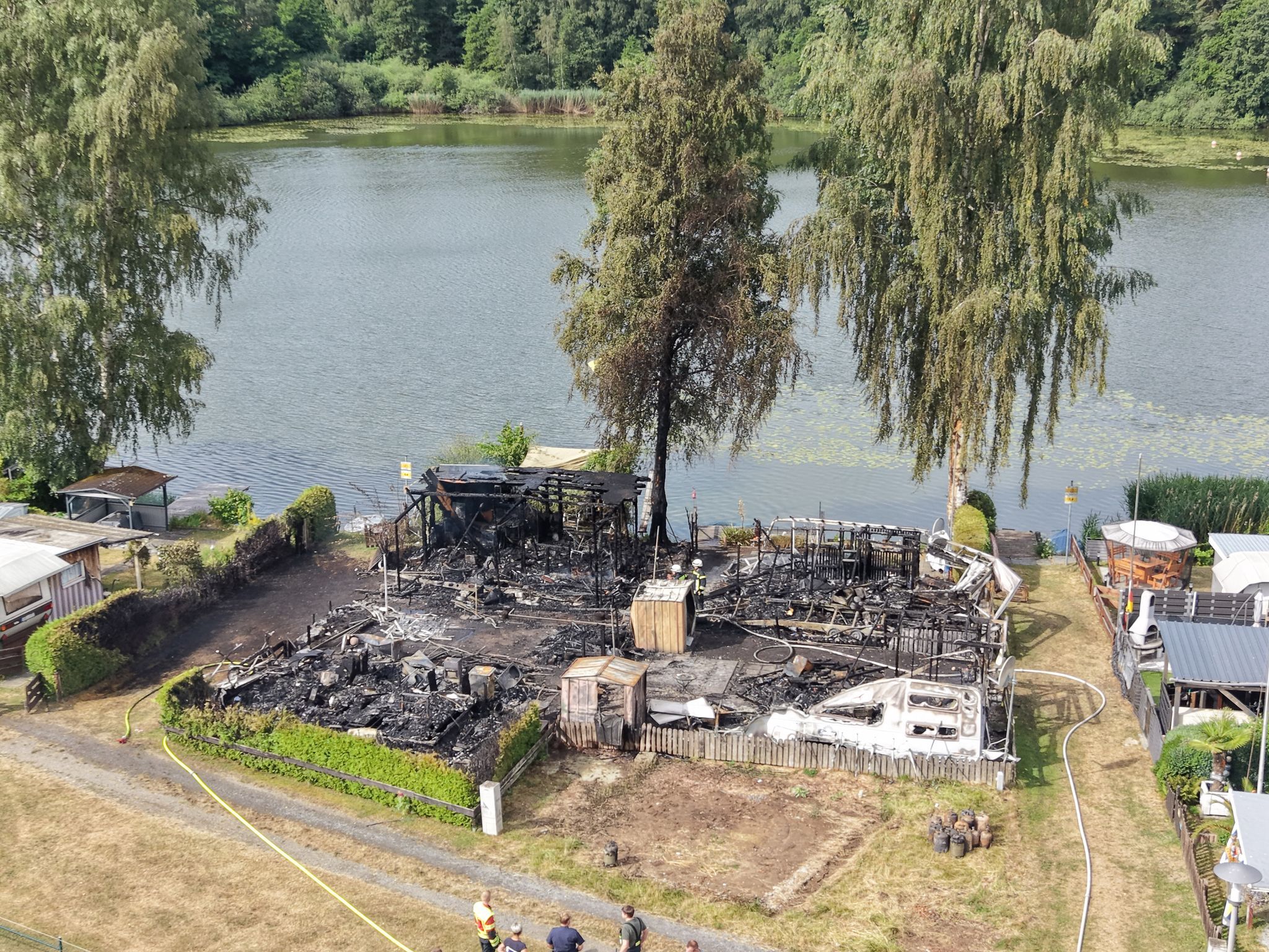 Ursache für Campingplatz-Brand noch unklar